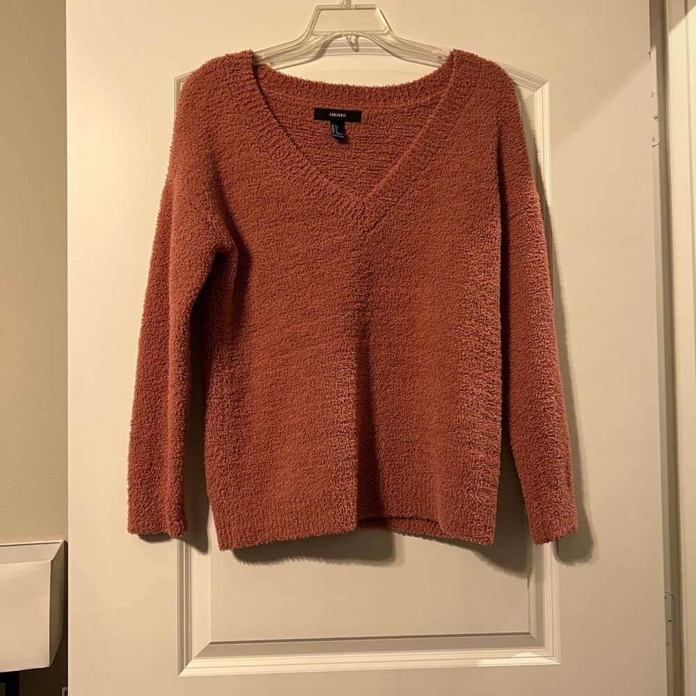 Fuzzy Pink Sweater